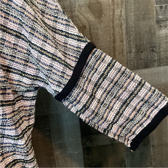 NWT! Max Studio knit pastel plaid mock sweater medium Softgirl gorpcore feminine - Picture 5 of 13